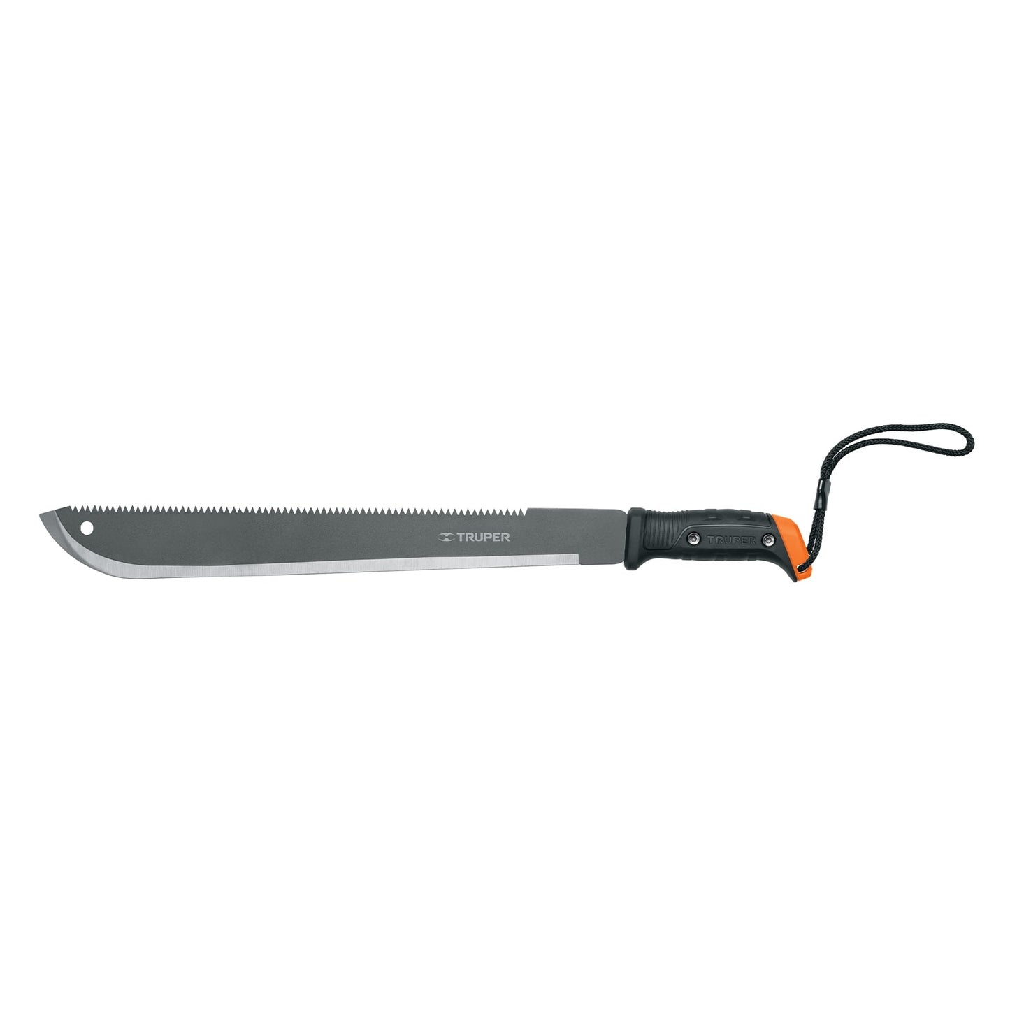 Machete Truper con doble filo 18", cacha atornillada, funda de cartón