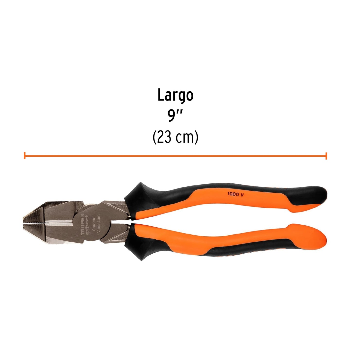 Alicate electricista 9" uso rudo, alta palanca, Comfort Grip