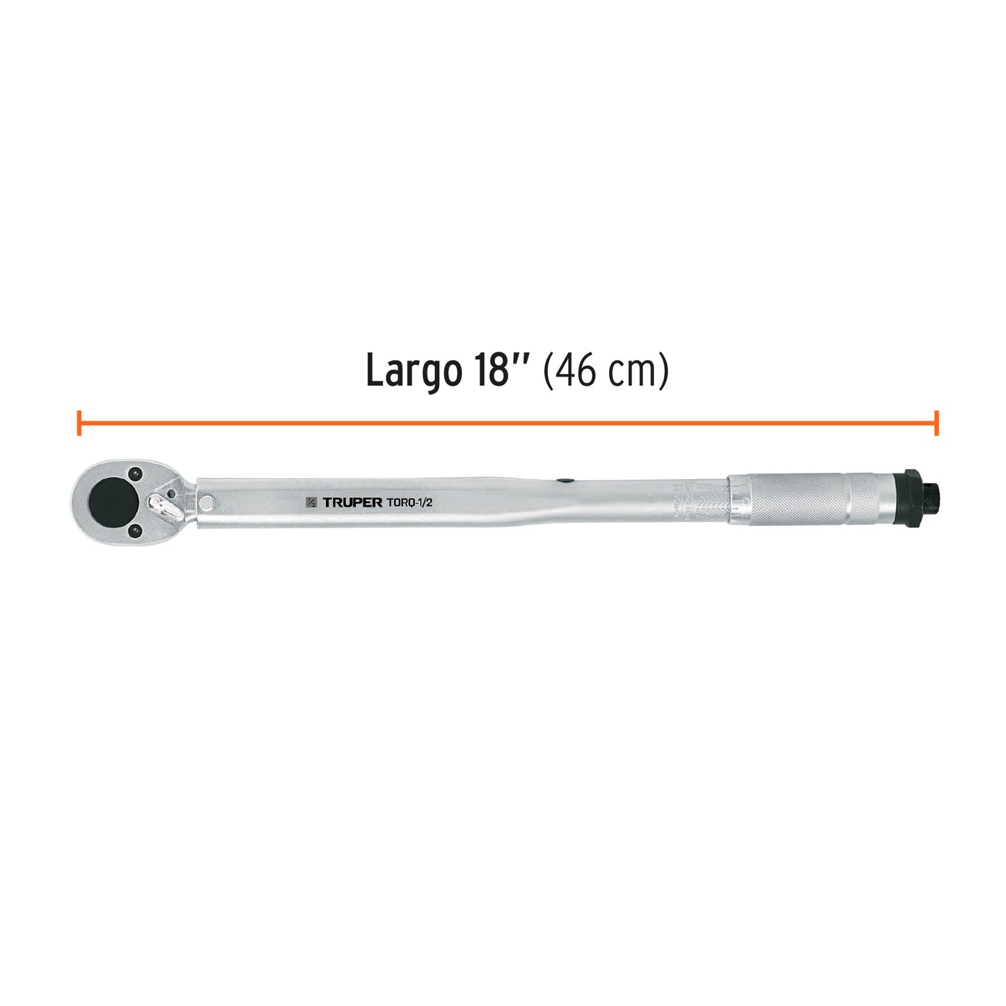 Llave dinamométrica de 2 lecturas, cuadro 1/2" Truper